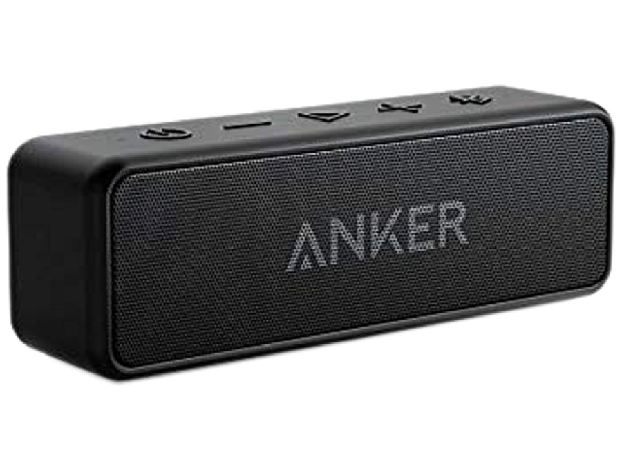 Anker Soundcore 2 Portable Bluetooth Speaker with 12W Stereo Sound, Bluetooth 5, Bassup, IPX7 Waterproof, 24-Hour Playtime, Wireless Stereo Pairing, Speaker for Home, Outdoors, Travel