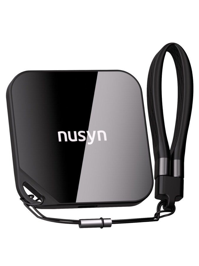 Nusyn 1TB Magnetic Portable SSD - Up to 2000MB/s, USB-C, USB 3.2 Gen 2x2, Aluminum+Glass Housing - Black (NSP33)